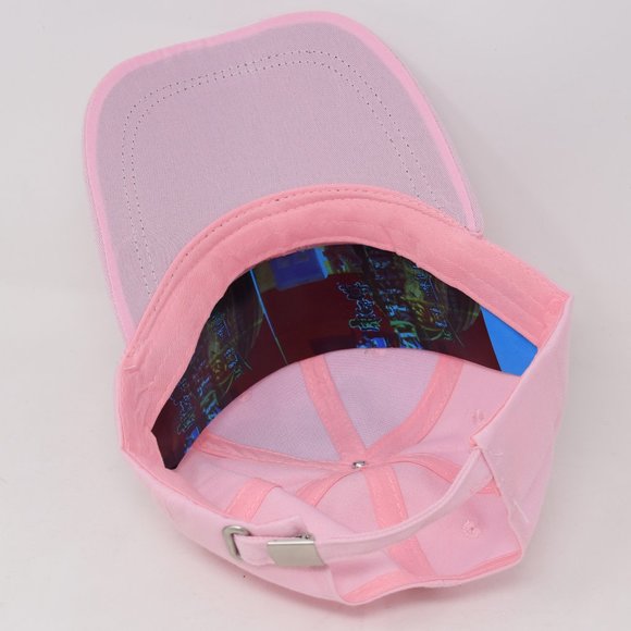 Breast Cancer Awareness Cap Pink Adjustable Strapback Embroidered Ribbon New Hat - Picture 9 of 9